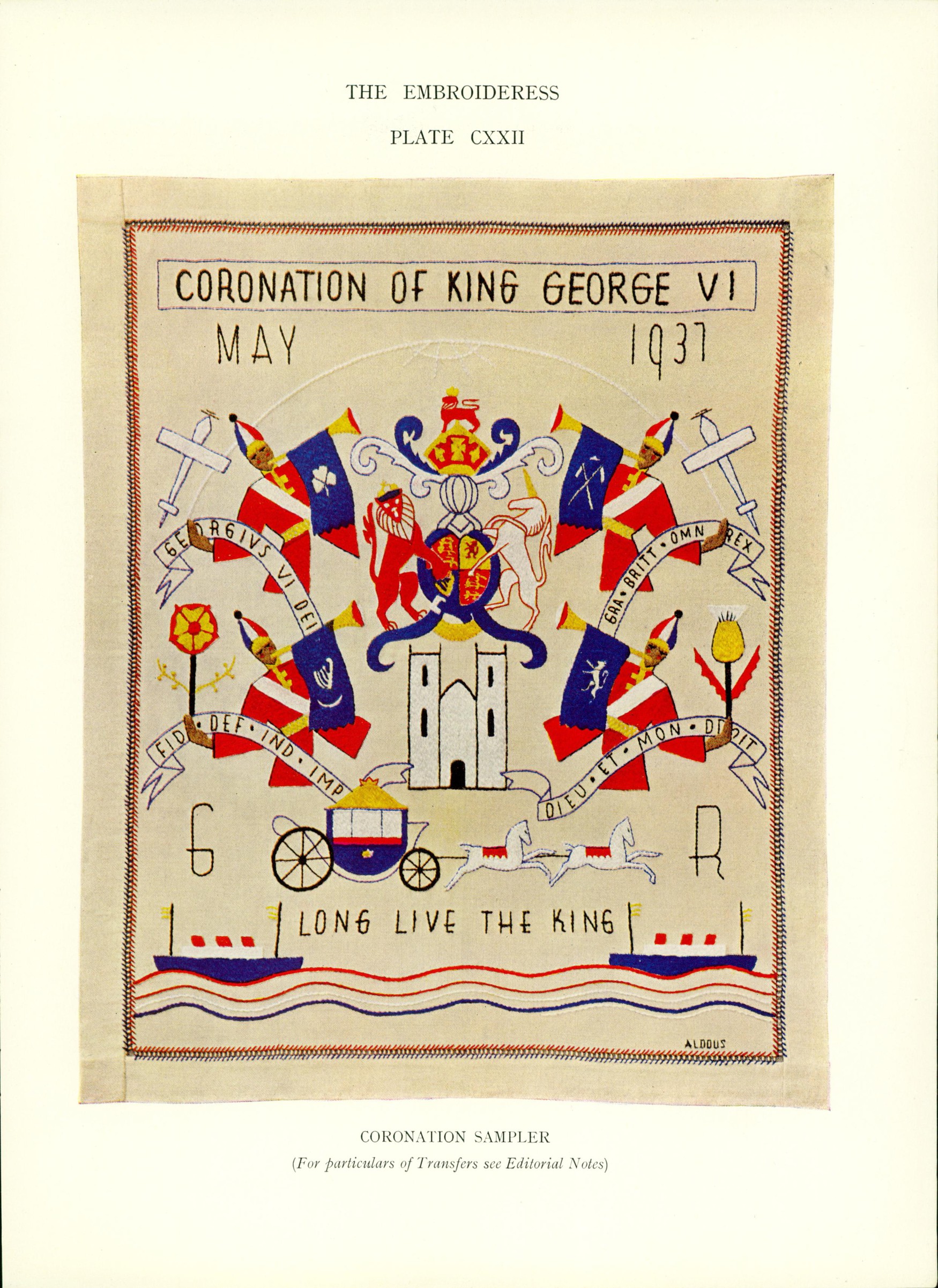 Celebrated in Stitch The Coronation of VI Embroiderers' Guild